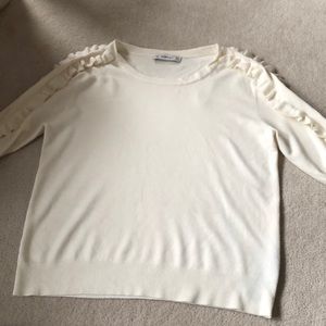Ruffle sleeve Zara top!
